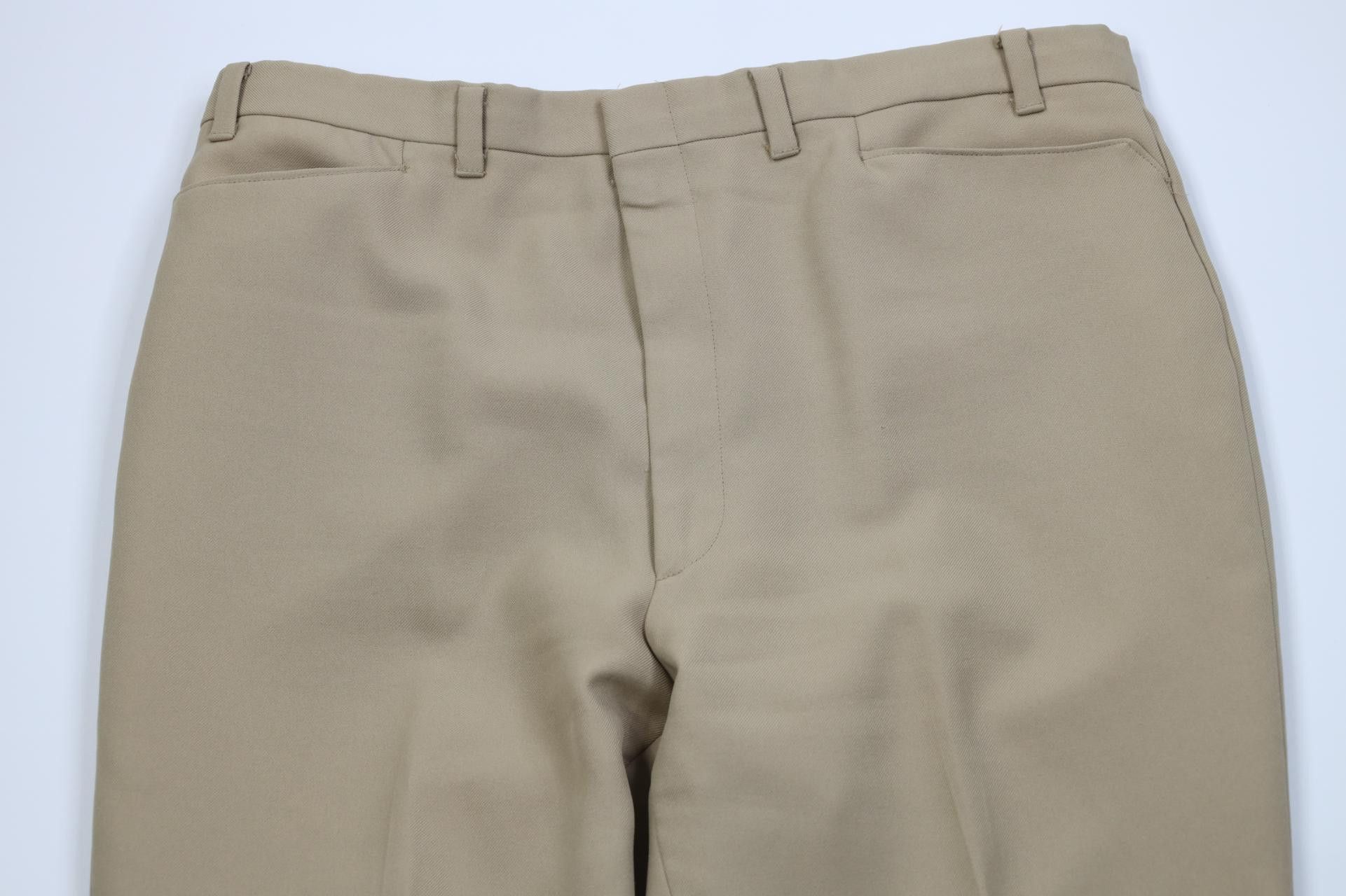 Vintage Vintage 70s Streetwear Flared Wide Leg Chino Pants Beige USA Size US 38 / EU 54 - 2 Thumbnail