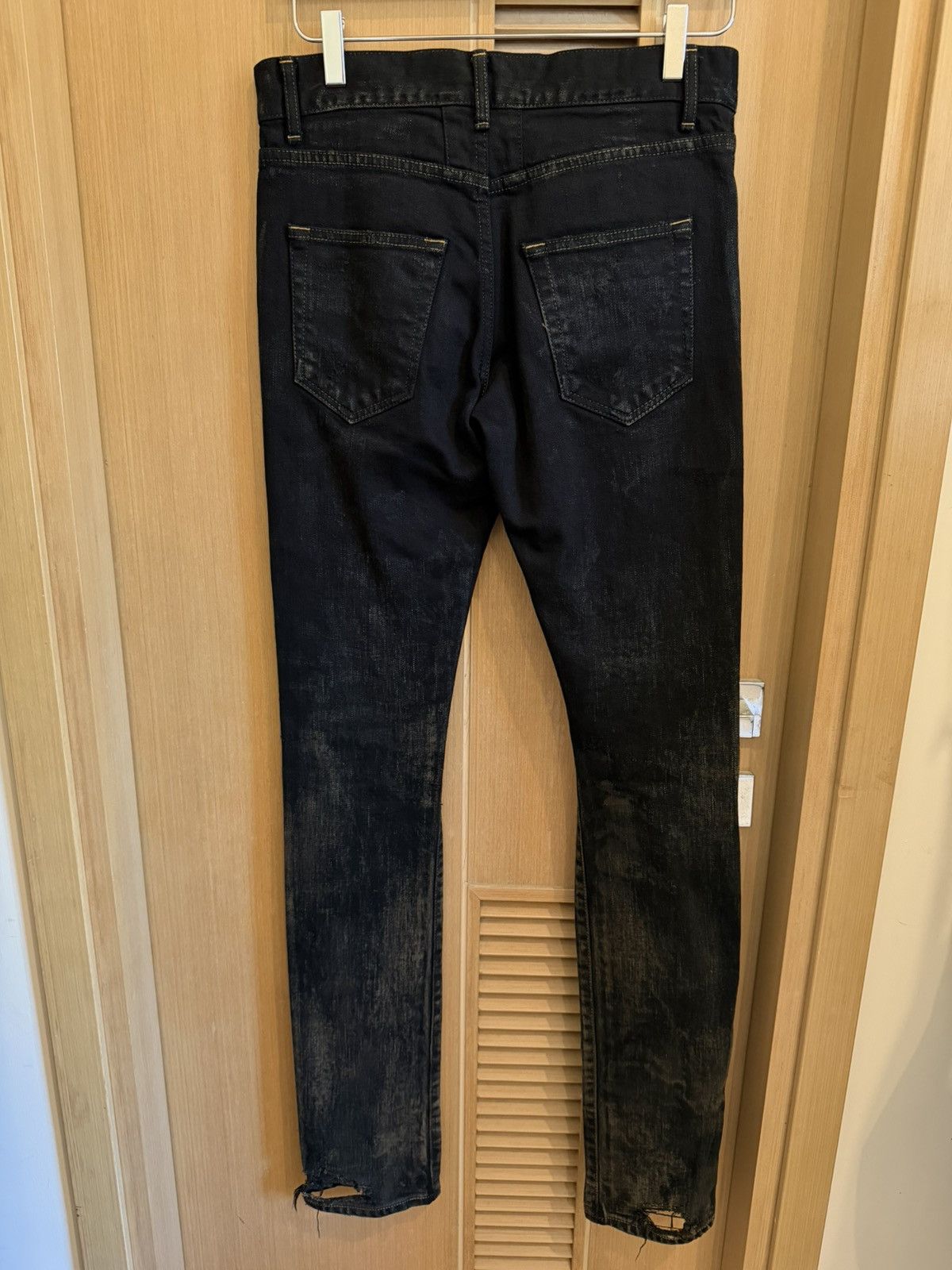 Saint Laurent Paris Saint Laurent SS15 Big Crash Distressed Jeans Size US 27 - 2 Thumbnail