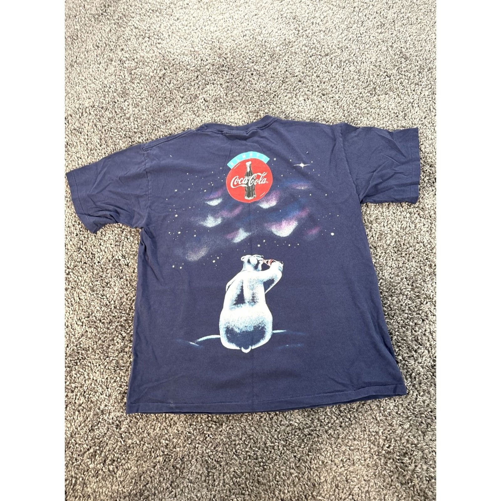 Vintage VINTAGE Coca Cola Polar Bears T-Shirt Men’s L Blue 90s USA Single Stitch Mens L Shirt Size US L / EU 52-54 / 3 - 7 Thumbnail