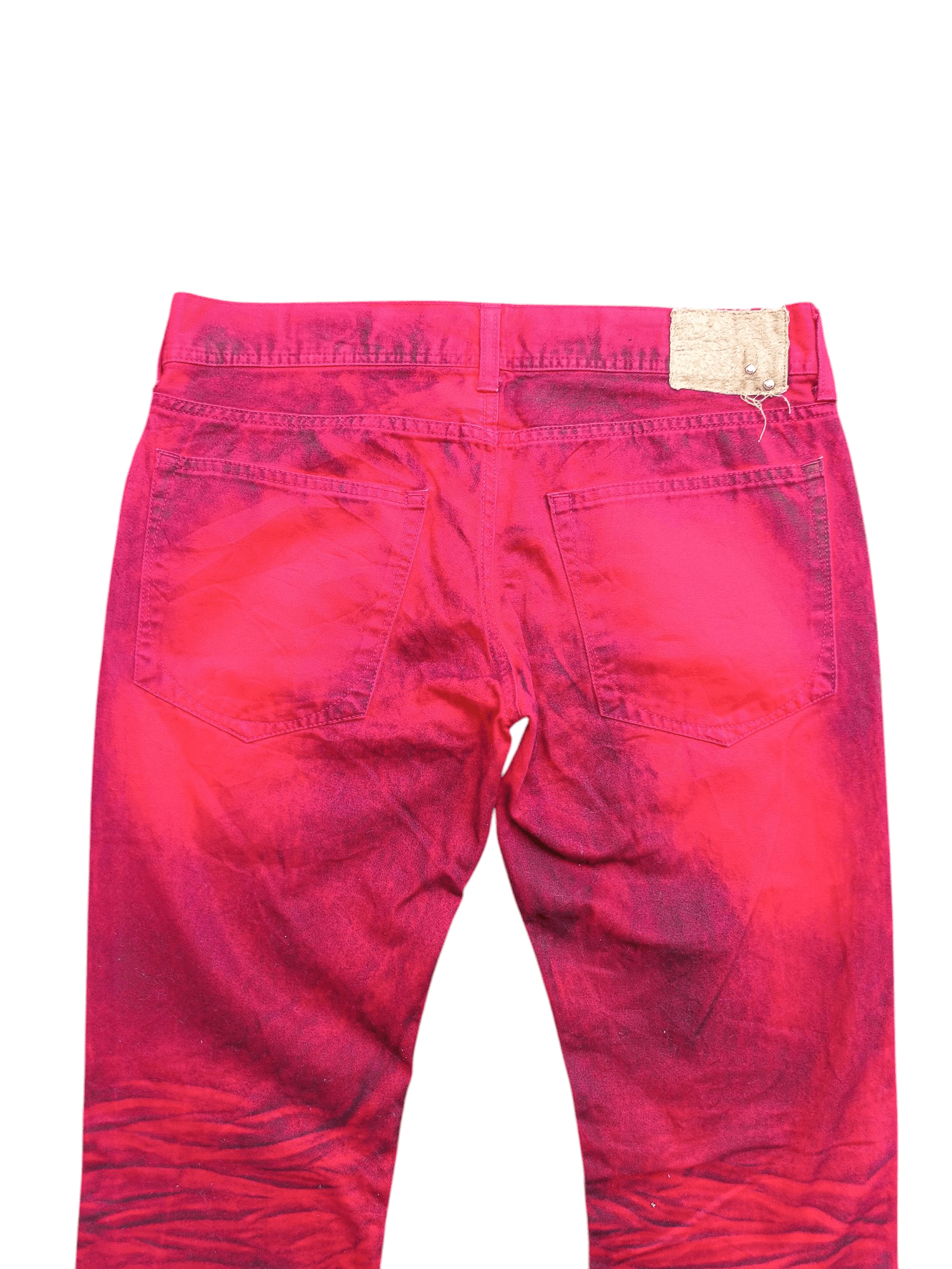 Japanese Brand FIRE🔥Japanese Brand Whisker Punk Flare Stud Denim E250 Size US 32 / EU 48 - 11 Thumbnail