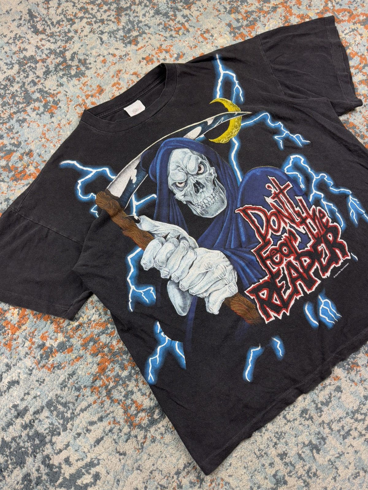 Vintage Vintage 90s USA Thunder don’t fear the reaper graphic tee Size US L / EU 52-54 / 3 - 3 Thumbnail