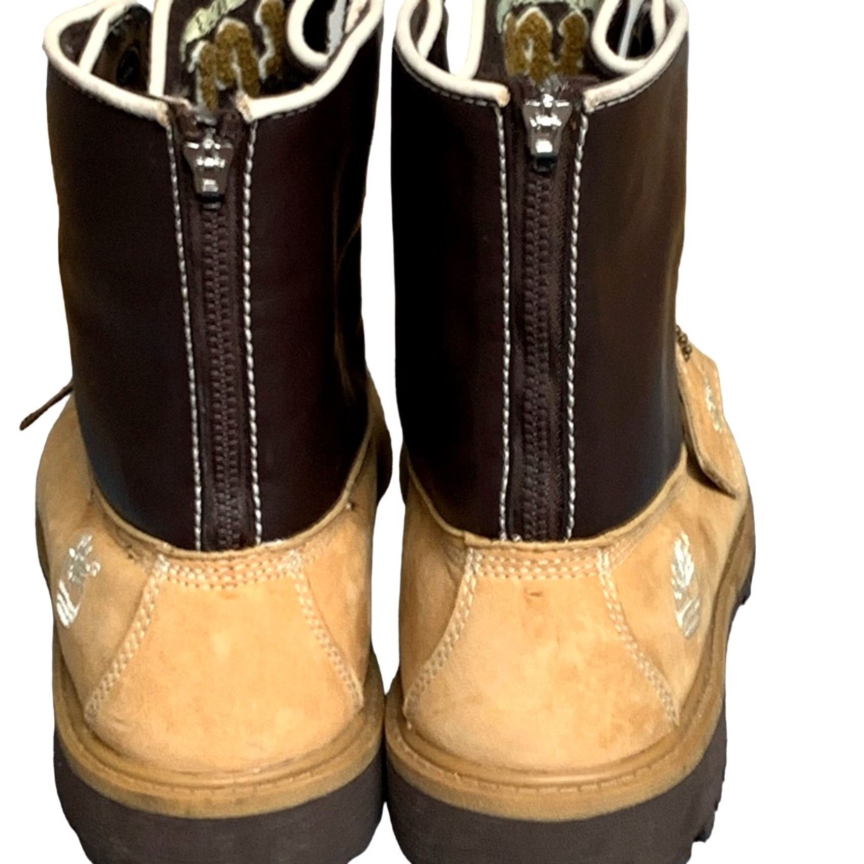 Timberland WOMENS TIMBERLAND ZIP BACK PREMIUM SHOE Desert Leather 6 Tan OG WHEAT BACK ZIP THING? Size US 6 / IT 36 - 3 Thumbnail