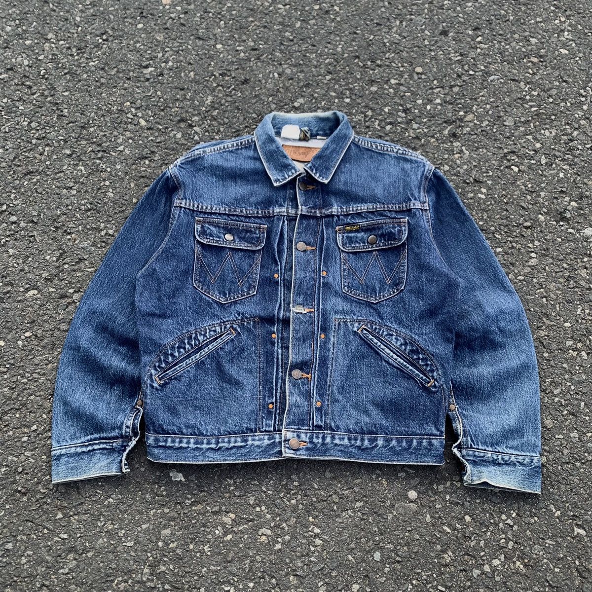 Wrangler Vintage Wrangler 111Mj Western Denim Jacket Selvedge Size US L / EU 52-54 / 3 - 1 Thumbnail