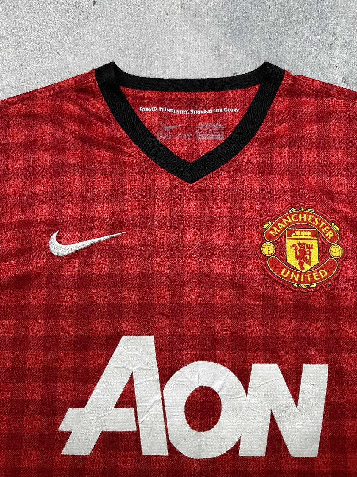 Nike Vintage Manchester United 2012/13 Nike Home Jersey AON Rare Size US M / EU 48-50 / 2 - 10 Thumbnail