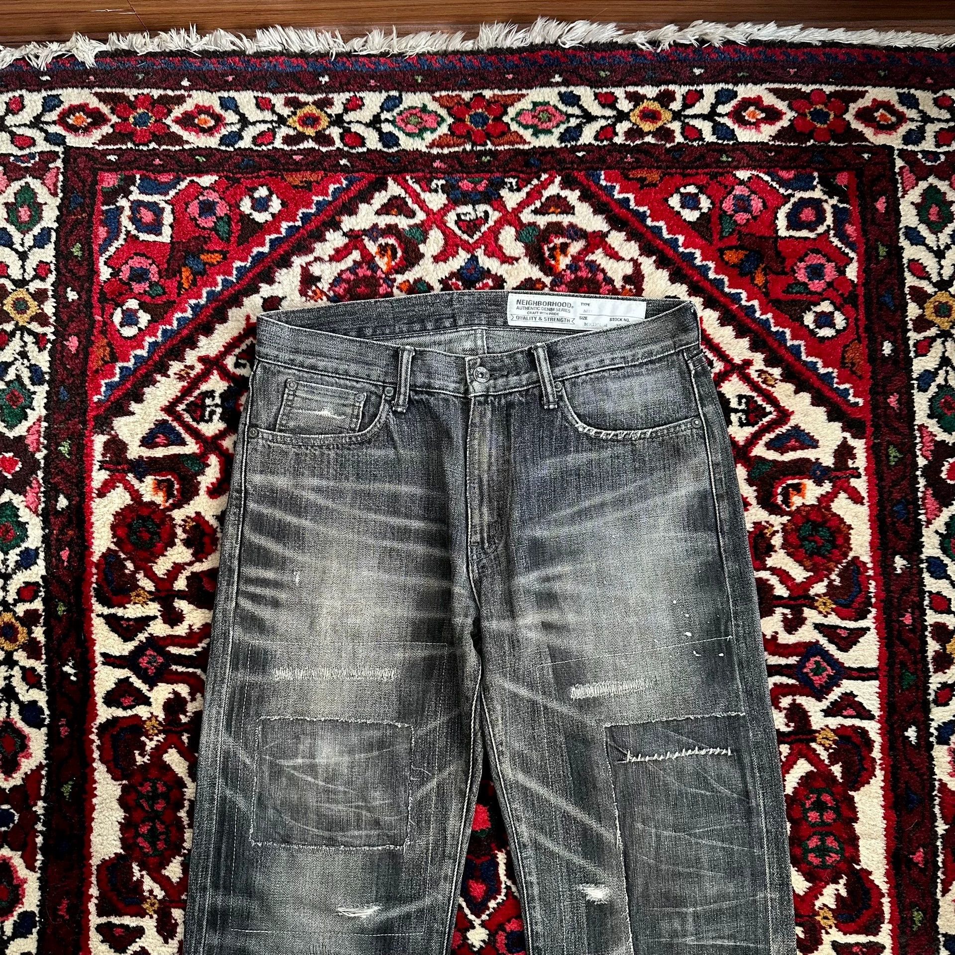 NBDN Nobrandedon NBHD 13aw mid m distressed rust jeans Size US 33 - 3 Thumbnail