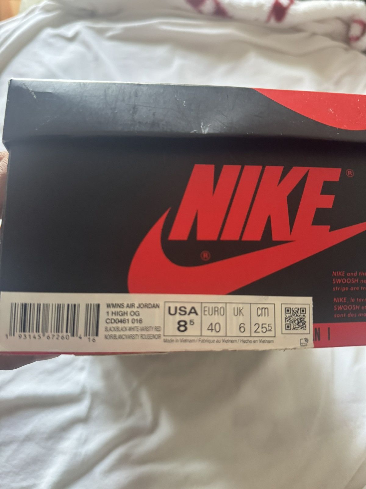 Nike Nike Air Jordan 1 Satin Black Toe Size US 7 / EU 40 - 6 Thumbnail