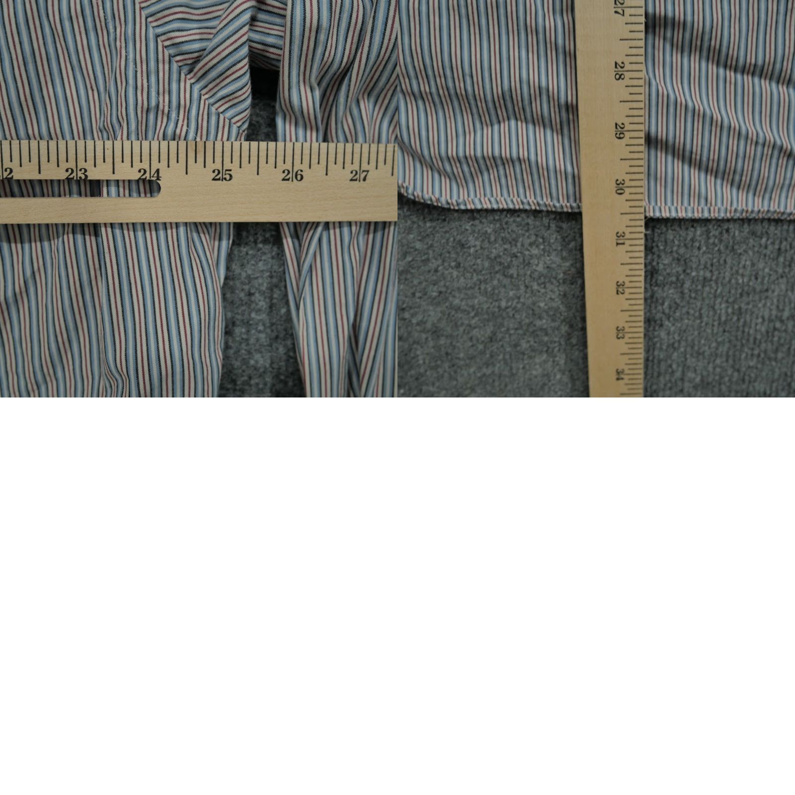 Polo Ralph Lauren VINTAGE Polo Ralph Lauren Shirt Mens 16 33 Blue Red Striped Button Up Chatfield Plaid Cotton Classic Button-Down Collar Mens Size US L / EU 52-54 / 3 - 8 Thumbnail