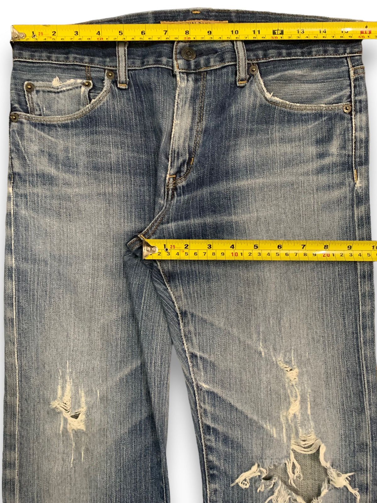 Undercover × Uniqlo Vintage Uniqlo S001 Straight Leg Distressed Grunge Jeans Size US 31 - 15 Thumbnail