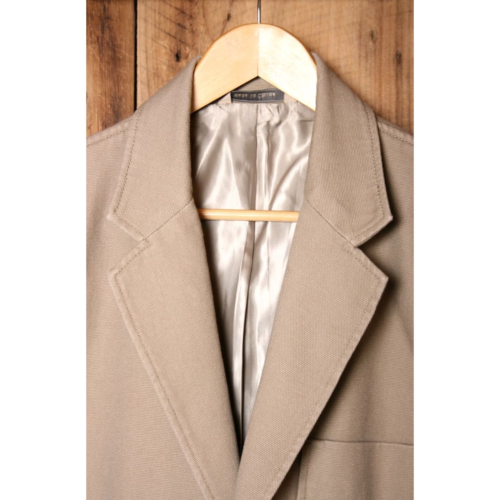 Vintage DULUTH Tan Canvas Blazer Presentation Jacket XL Men Button Closure Blazer Jacket Size 46R - 2 Thumbnail