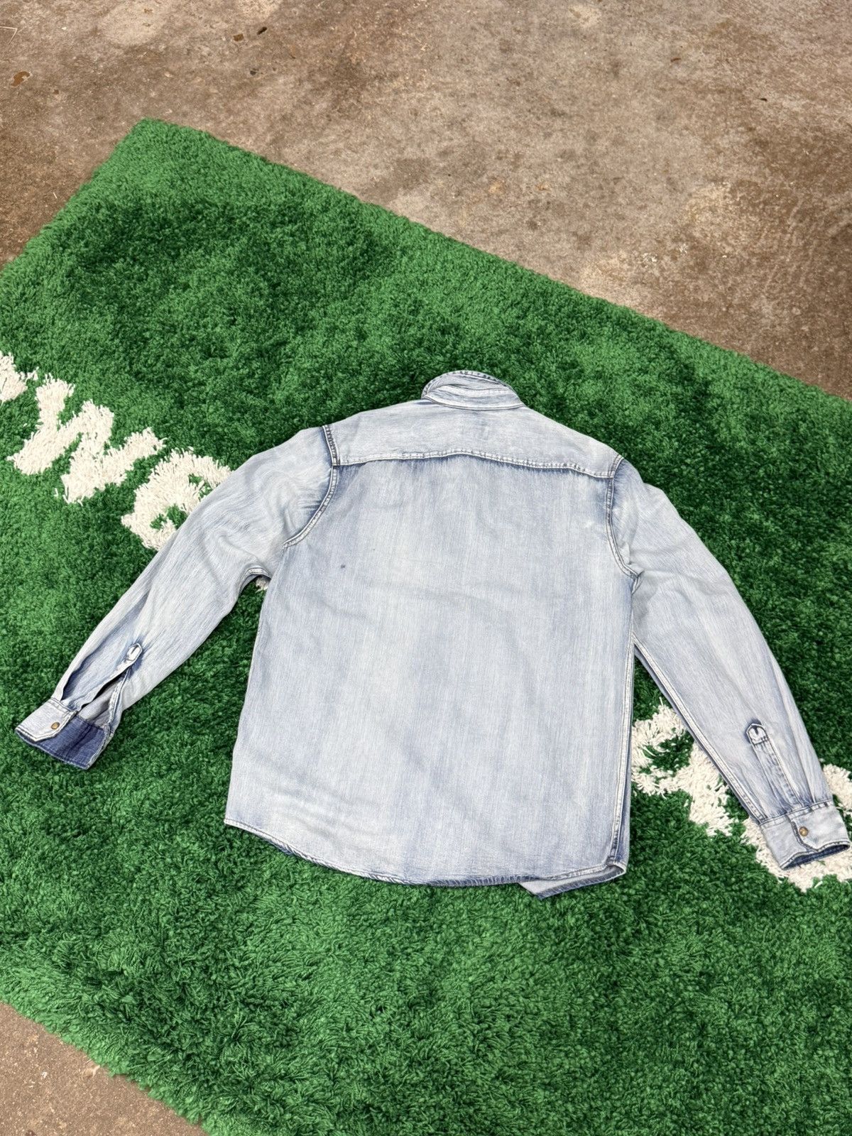 Wrangler Wrangler Denim Cowboy Yoke Pocket Logo Shirt Jean Medium Size US M / EU 48-50 / 2 - 7 Thumbnail