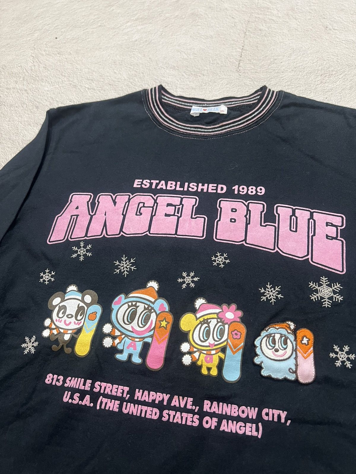 Number (N)ine 2000s Angel Blue Cdg Y's Poem Cute Taped Tee y2k Lgb Ifsix Size US S / EU 44-46 / 1 - 3 Thumbnail