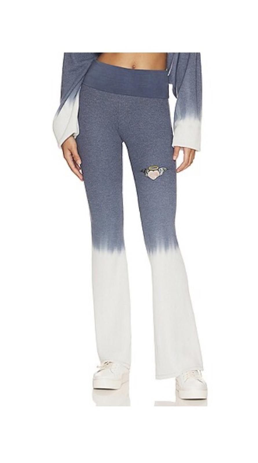 Boys Lie Boys Lie Heavenly Love Thermal Hoodie Pants in Navy Dip Dye Size ONE SIZE - 2 Thumbnail