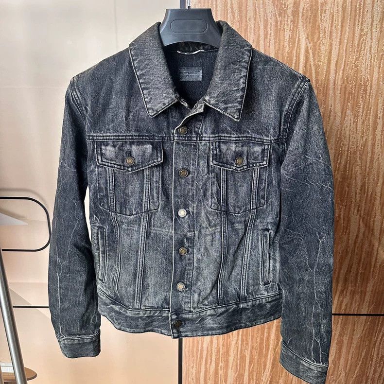 Saint Laurent Paris Stylish Saint Laurent Denim Jacket for Men-dmc Size US M / EU 48-50 / 2 - 1 Thumbnail