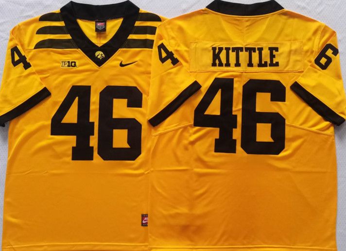 Other Men's Iowa Hawkeyes #46 George Kittle Jersey Yellow Size US XXL / EU 58 / 5 - 3 Thumbnail