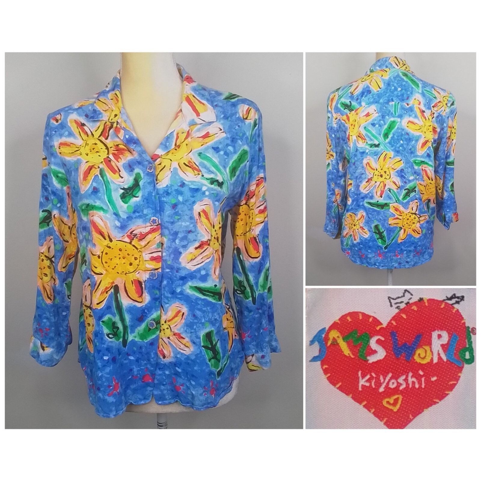 Jams World Jam's World Kiyoshi Top Women's Medium Sunflower Blouse Size M / US 6-8 / IT 42-44 - 1 Thumbnail