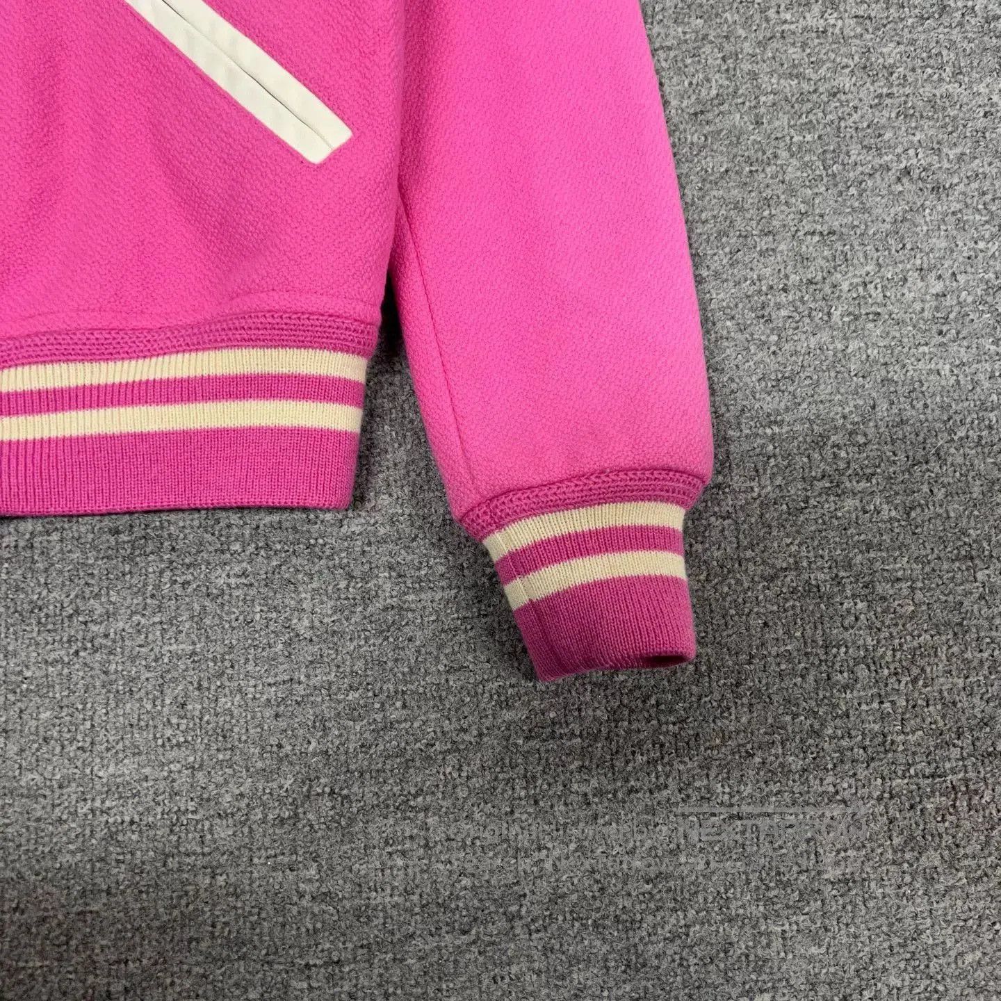 Saint Laurent Paris Saint Laurent 16FW Pink Baseball Jacket. Size XXS / US 00 / IT 34 - 6 Thumbnail