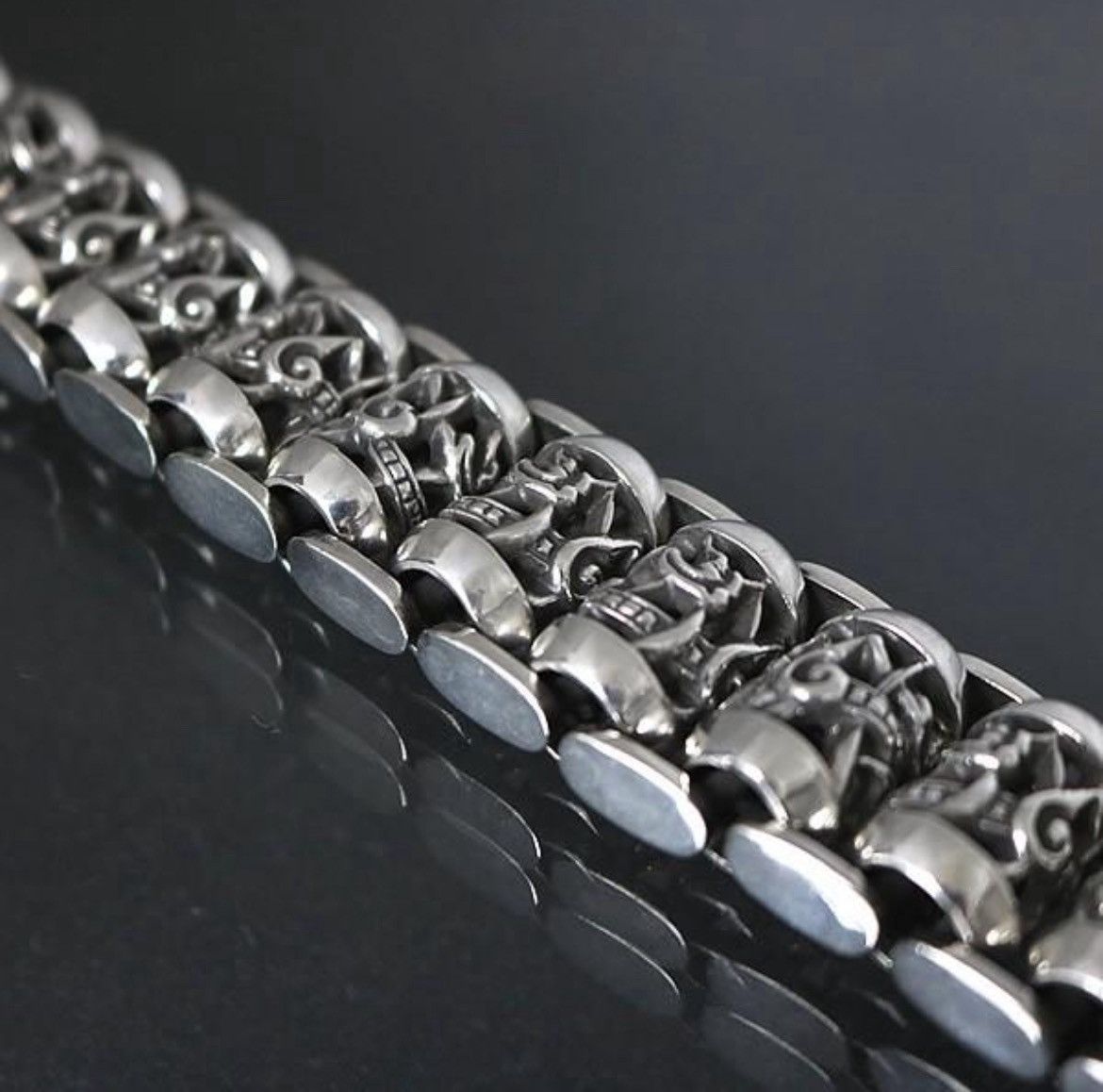 Chrome Hearts Chrome Hearts Celtic Roller Link Silver Bracelet Size ONE SIZE - 3 Thumbnail