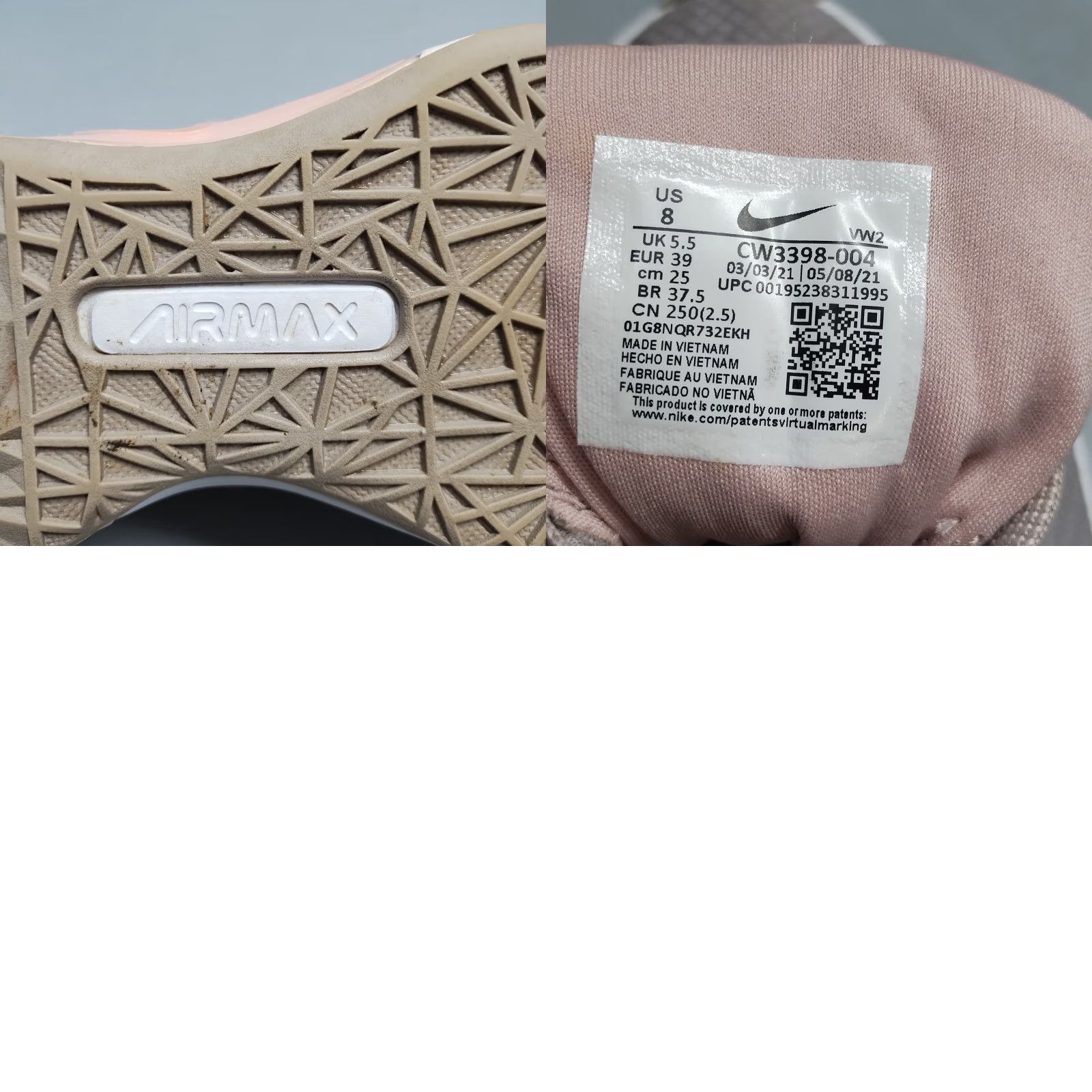 Nike Nike Air Max Bella Running Sneakers Women CW3398-004 Low Top US 8 Multicolor Size 8 Womens Nike Air Max Bella Running Sneakers CW3398-004 Size M / US 6-8 / IT 42-44 - 9 Thumbnail