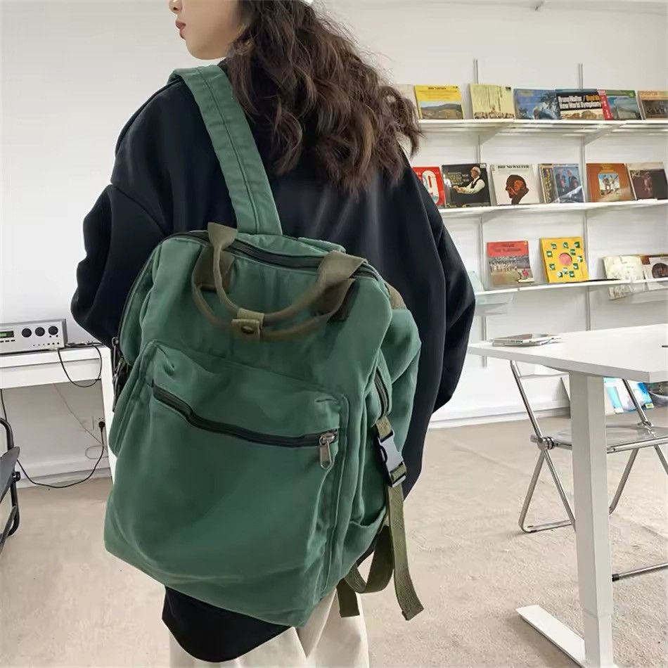 Japanese Brand Green Backpack Size ONE SIZE - 2 Thumbnail