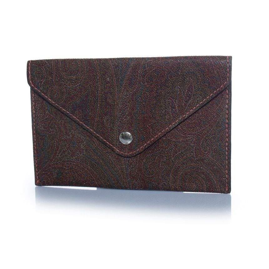 Etro Etro, leather paisley printed clutch Size ONE SIZE - 1 Thumbnail
