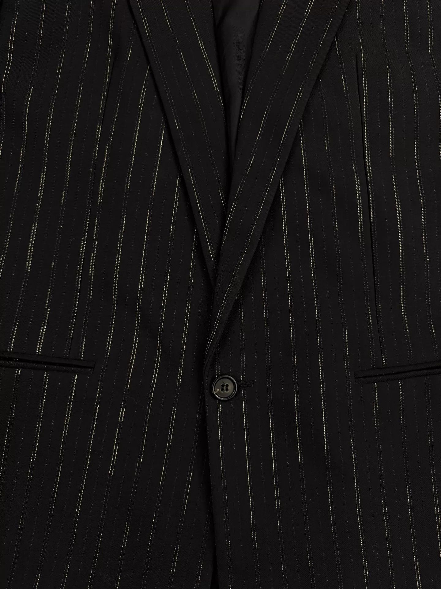 Saint Laurent Paris SAINT LAURENT 22SS Le Smoking Black Gold Wool Jacquard Size US L / EU 52-54 / 3 - 4 Thumbnail
