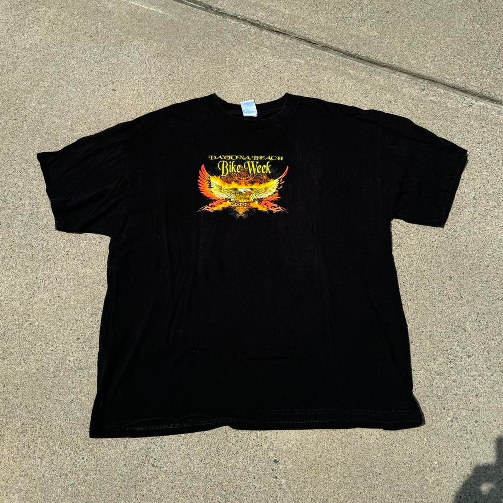 Harley Davidson × Vintage Vintage Y2K 2009 Daytona Beach Bike Week Tshirt Size US XXL / EU 58 / 5 - 1 Thumbnail