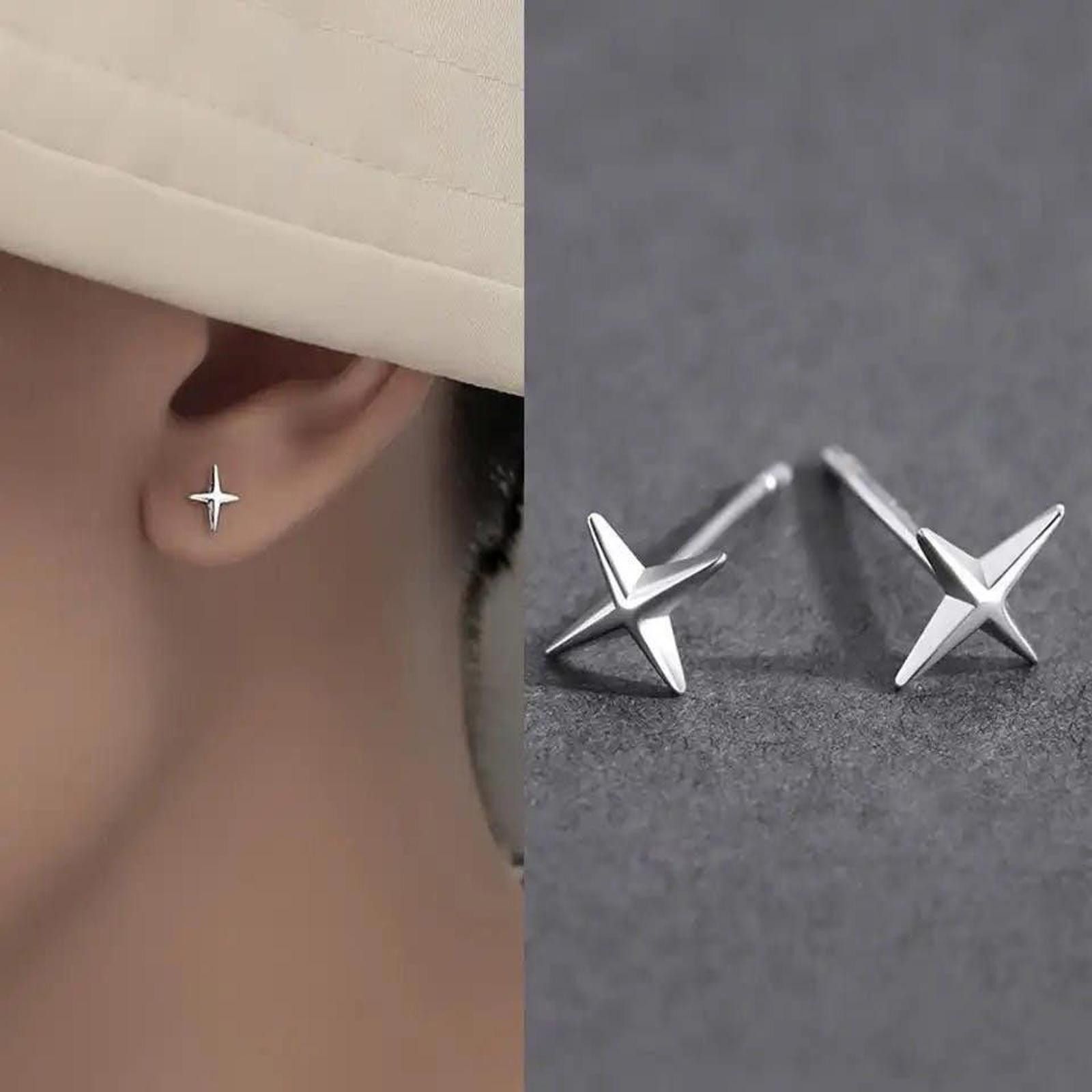 Other Punk Small Star Earrings Size ONE SIZE - 3 Thumbnail