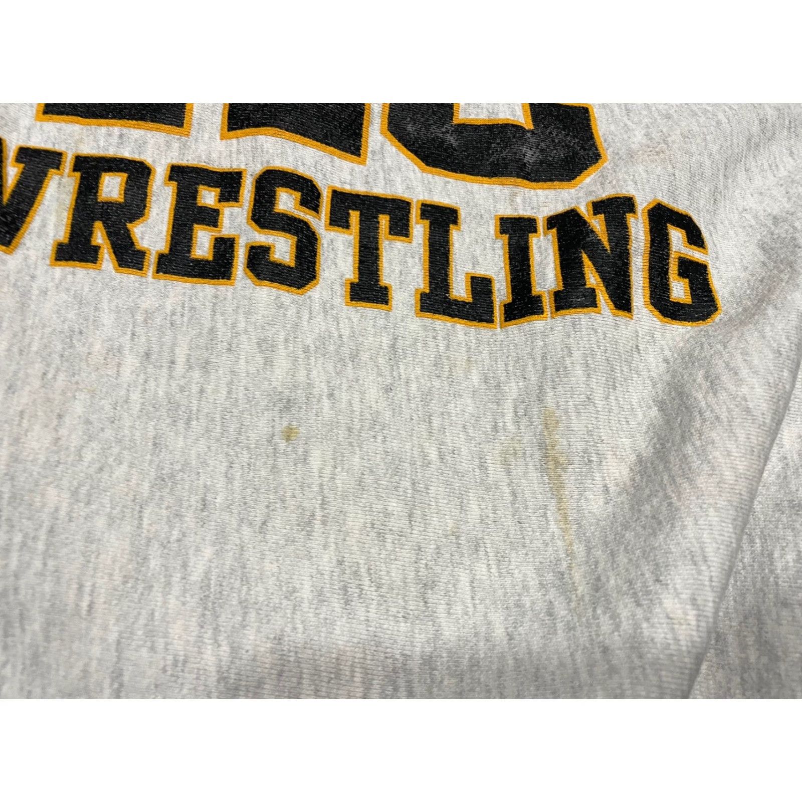 Vintage VINTAGE Wrestling Sweatshirt Crewneck XL Men Gray 90s Heavyweight E6 USA Size US XL / EU 56 / 4 - 3 Thumbnail