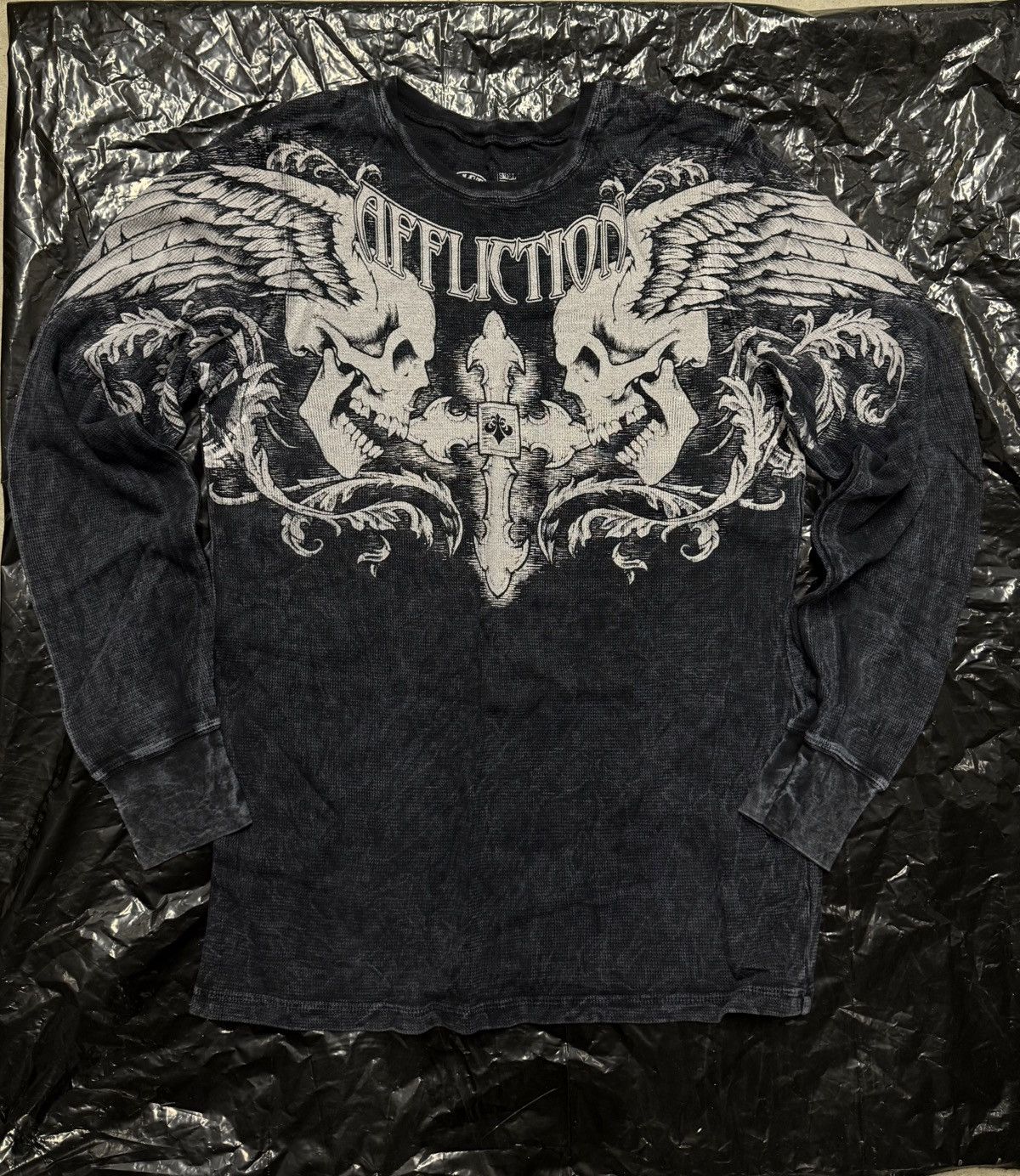 Affliction Skeleton wing cross affliction thermal Size US S / EU 44-46 / 1 - 1 Thumbnail
