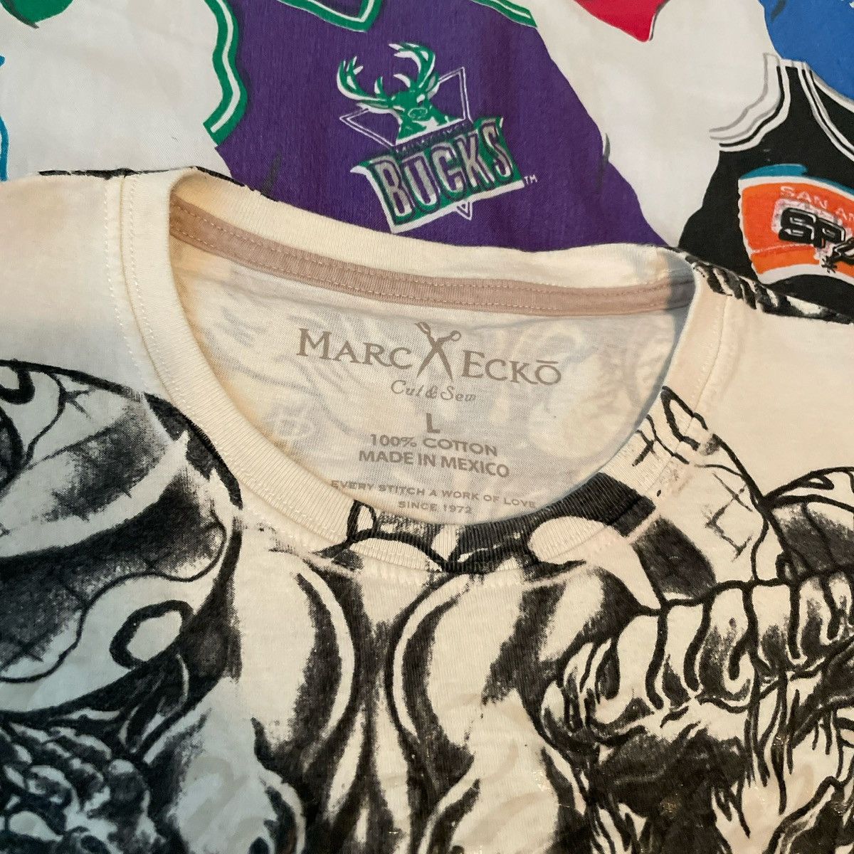 Ecko Unltd. × Ed Hardy × Marc Ecko Y2K Marc Ecko Affliction Grunge Skull Wings Style Tee Size US L / EU 52-54 / 3 - 3 Thumbnail