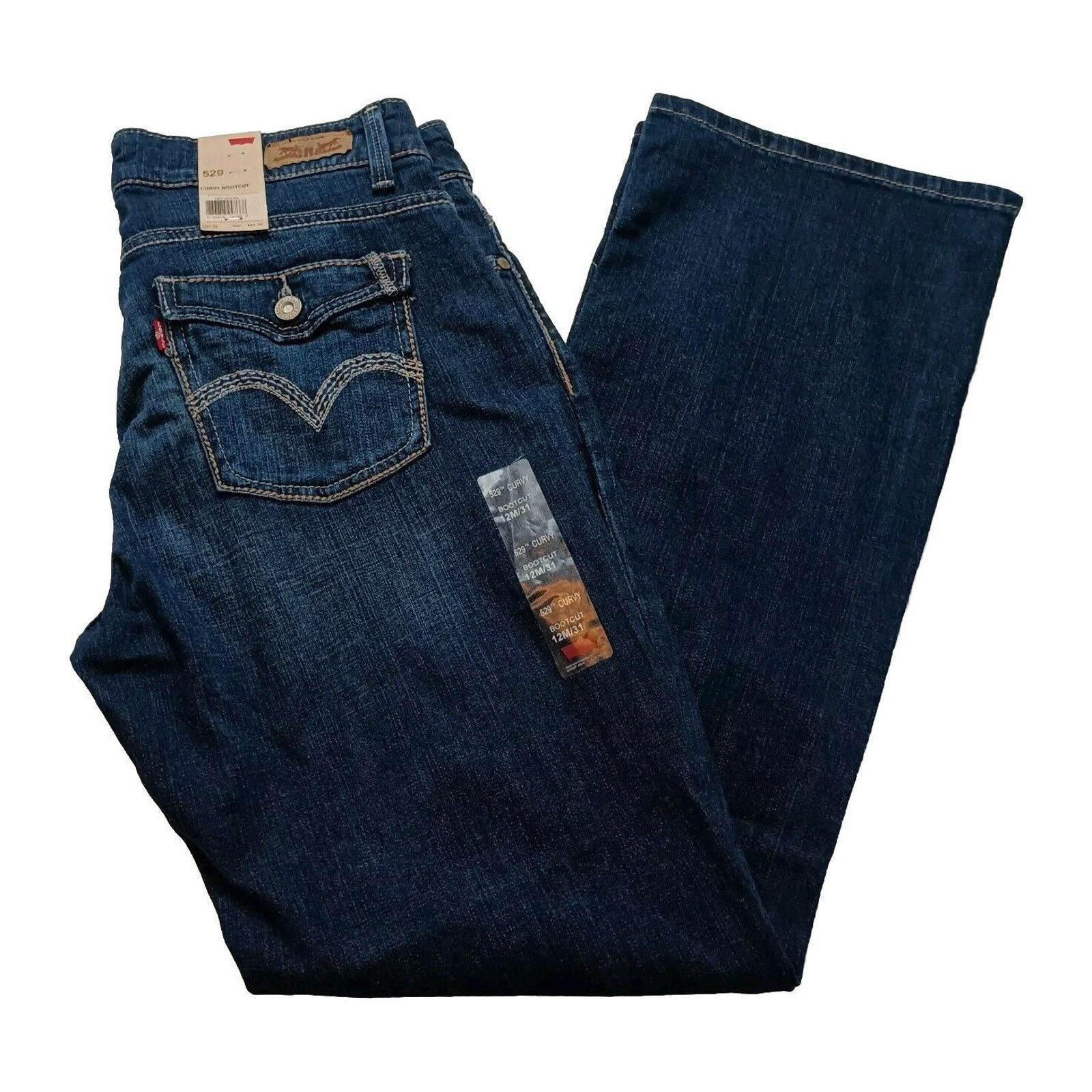 Levi's Levi's 529 Jeans Women's 12 M / 31x32 Curvy Bootcut Blue Size 34" / US 12 / IT 48 - 1 Thumbnail