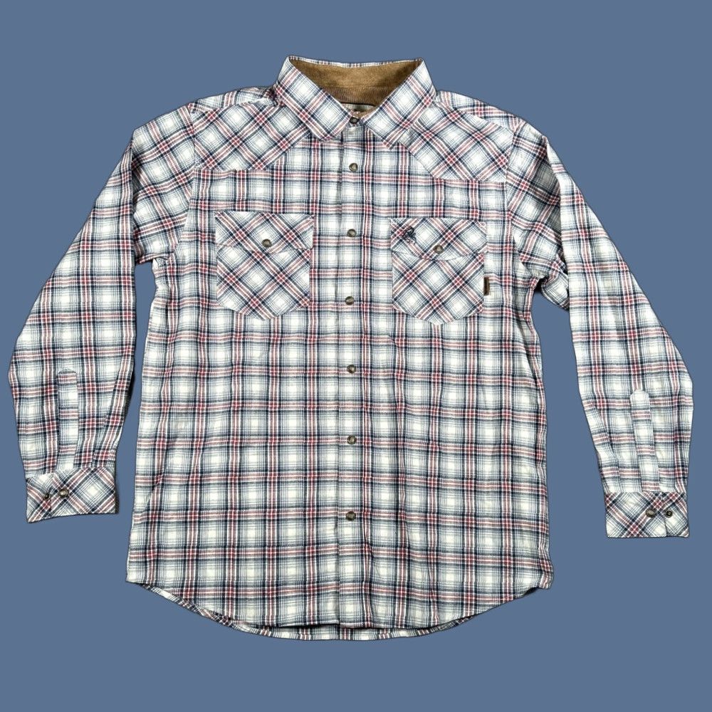 Vintage VINTAGE Legendary Whitetails Shirt Mens Large Snap Button Up Flannel Plaid Pockets Size US L / EU 52-54 / 3 - 1 Thumbnail