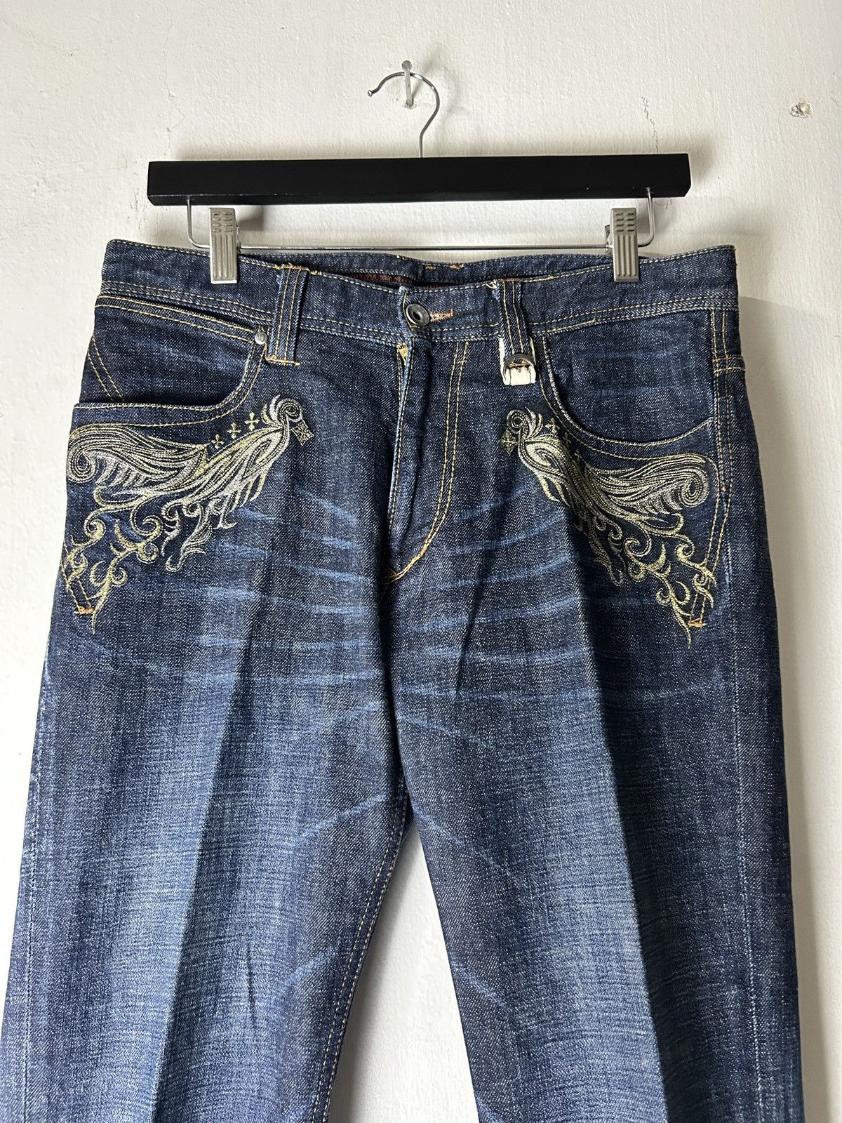 Nicole Club Nicole Club Tribal Embroidered Denim Jeans Y2K Tornado mart Size US 31 - 9 Thumbnail