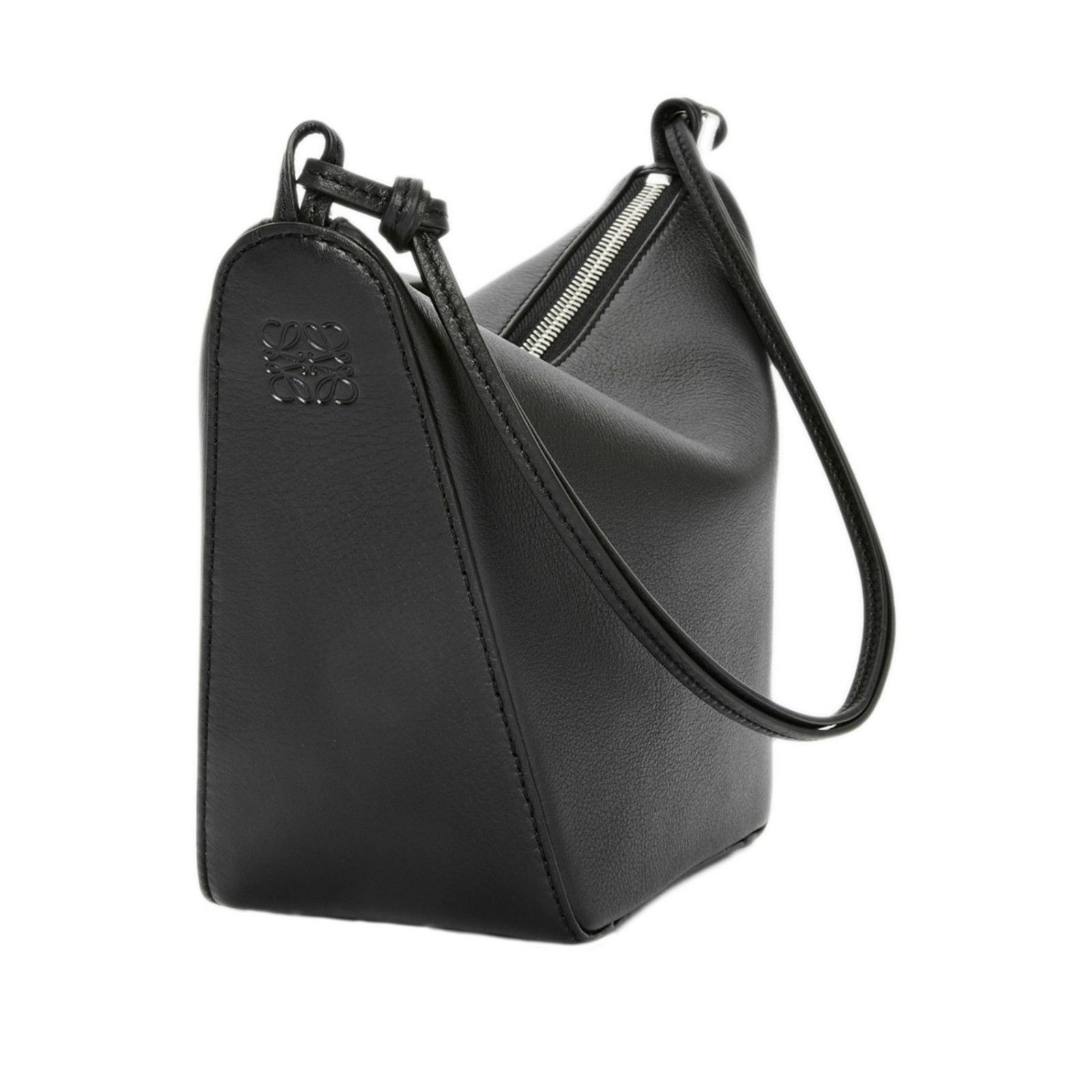LOEWE Hammock Mini $2150 Black Leather Hobo Bag New And Auth