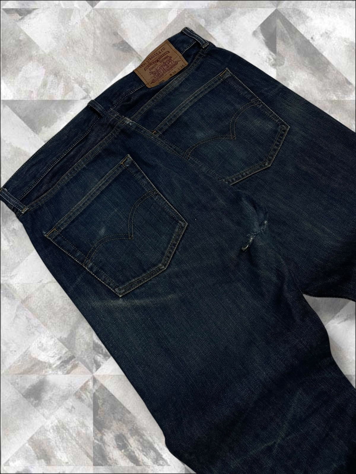 Levi's Vintage Clothing Vintage 1990s Designer Levis 505 Distressed Denim Style Size US 34 / EU 50 - 14 Thumbnail