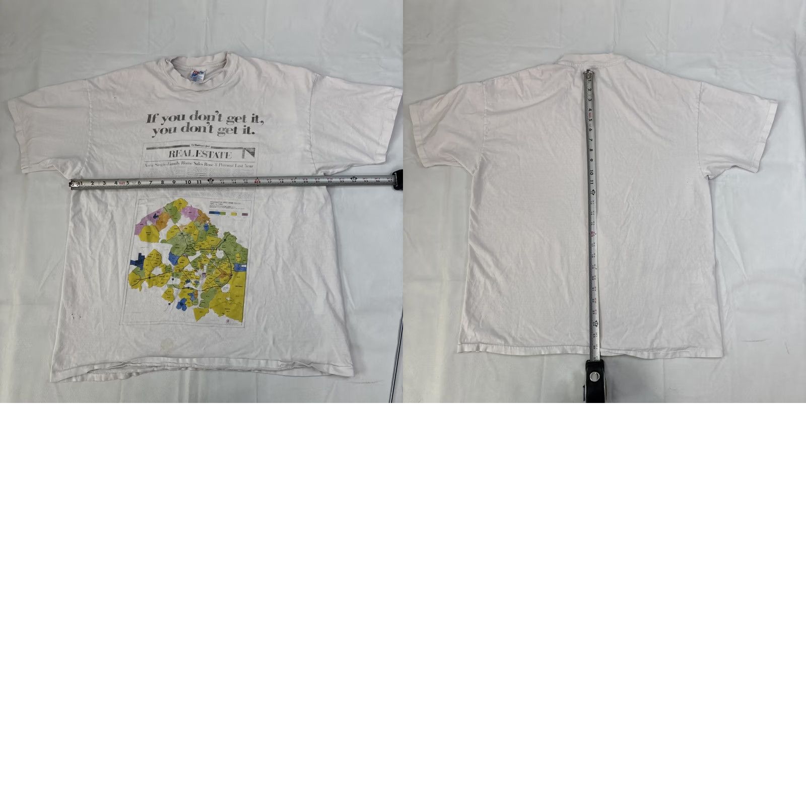 Hanes VINTAGE Hanes Beefy-T Shirt Men XL White Washington Post If You Don’t Get It Mens Shirt White XL Vintage Size US XL / EU 56 / 4 - 8 Thumbnail