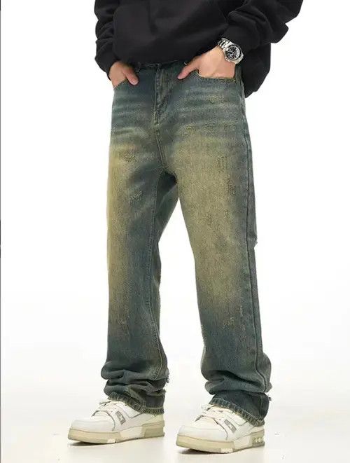 Other American high street washed distressed flared jeans for men Size US 32 / EU 48 - 6 Thumbnail