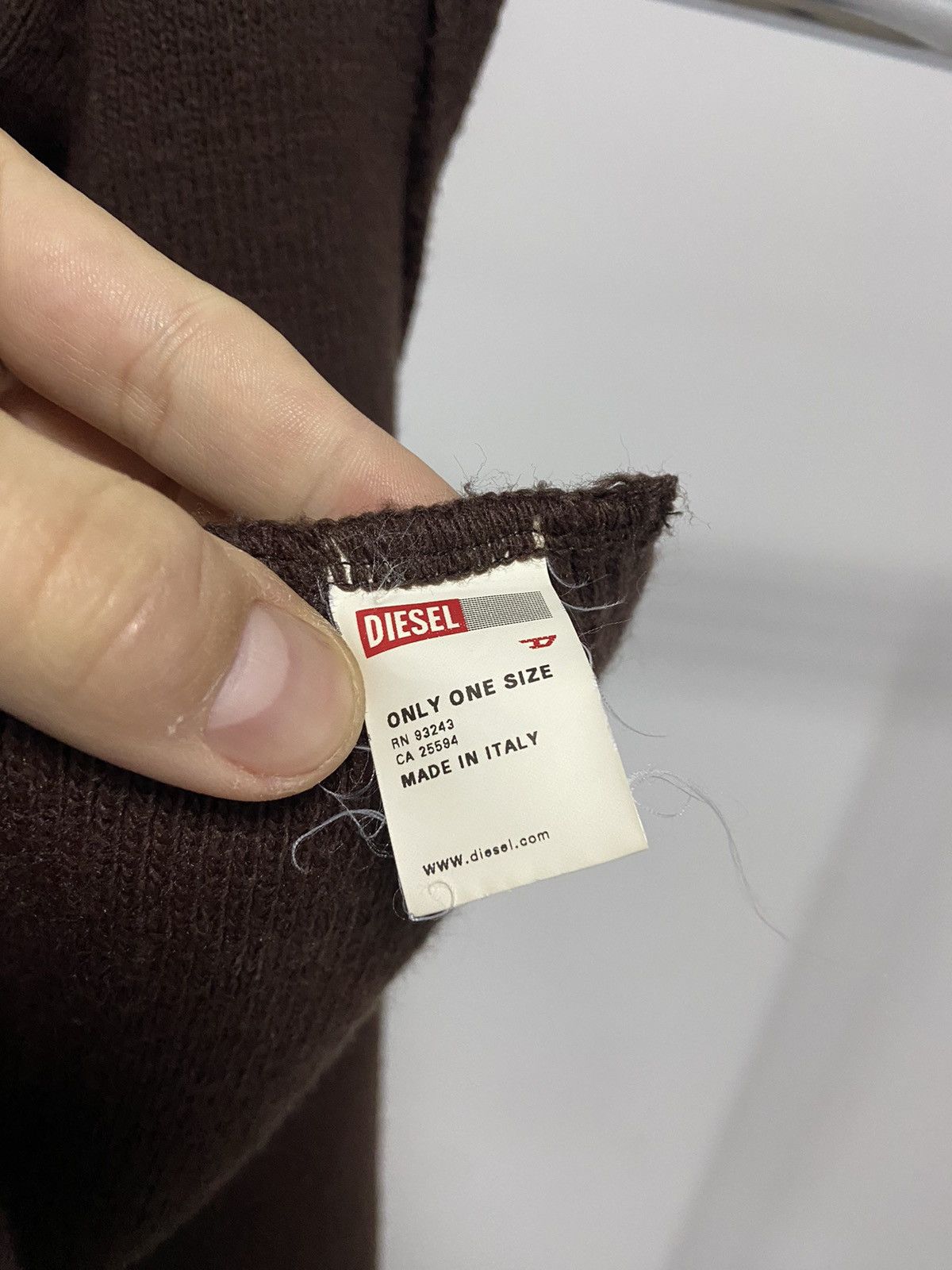 Diesel × Vintage Diesel vintage big D logo knitted brown Size ONE SIZE - 4 Thumbnail