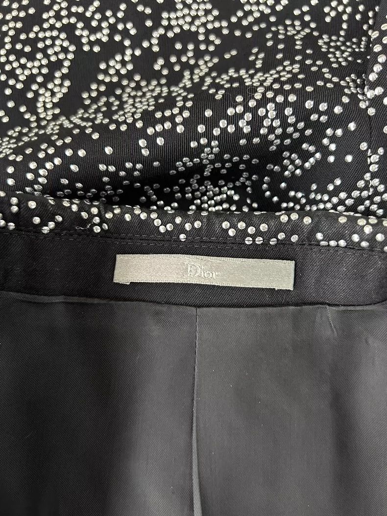 Dior Dior Black diamond-decorated wool suit jacket 2501-Nextarro Size 48R - 4 Thumbnail