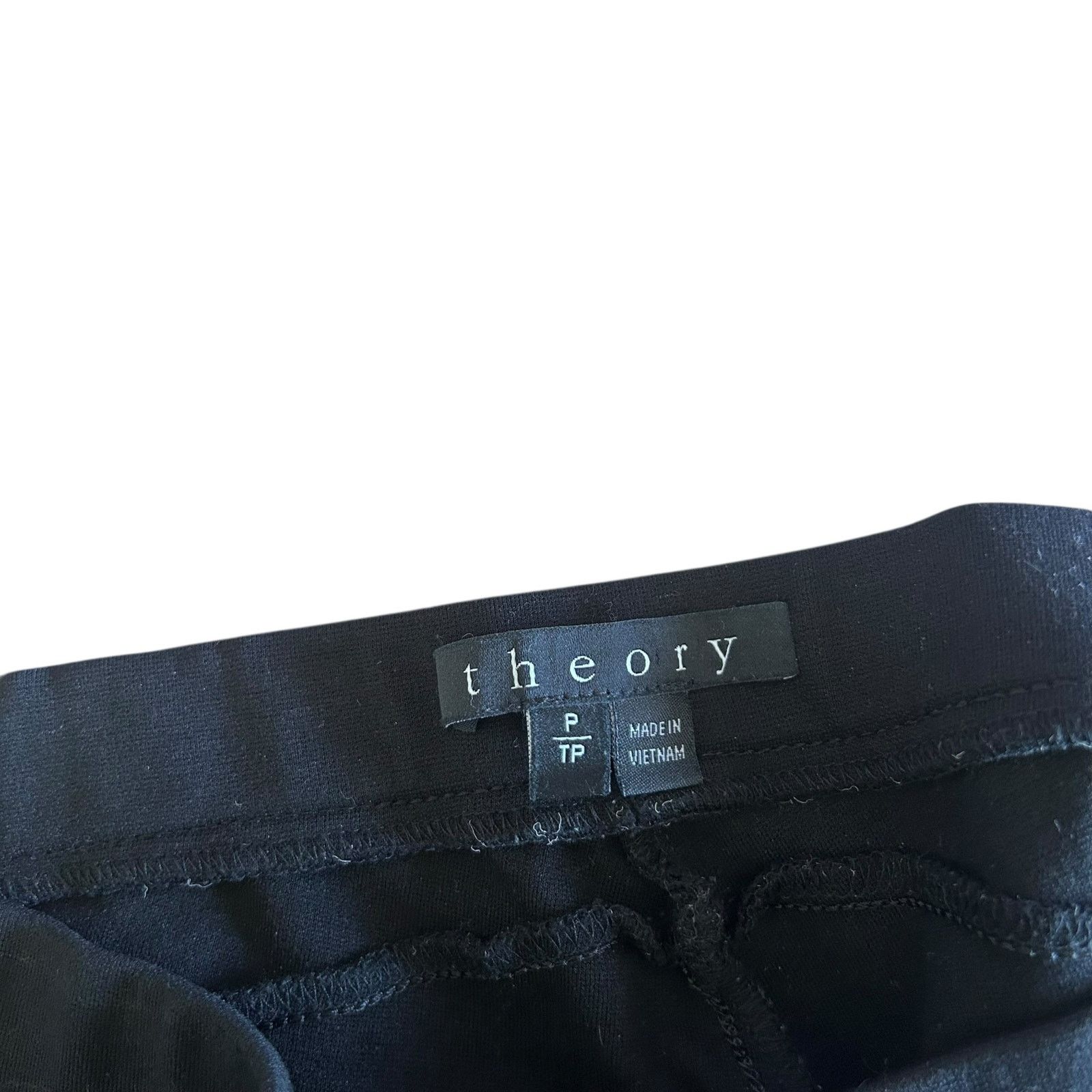 Theory Theory Black Pull On Skinny Dress Pants Sz P Sz 26 Size 26" / US 2 / IT 38 - 2 Thumbnail