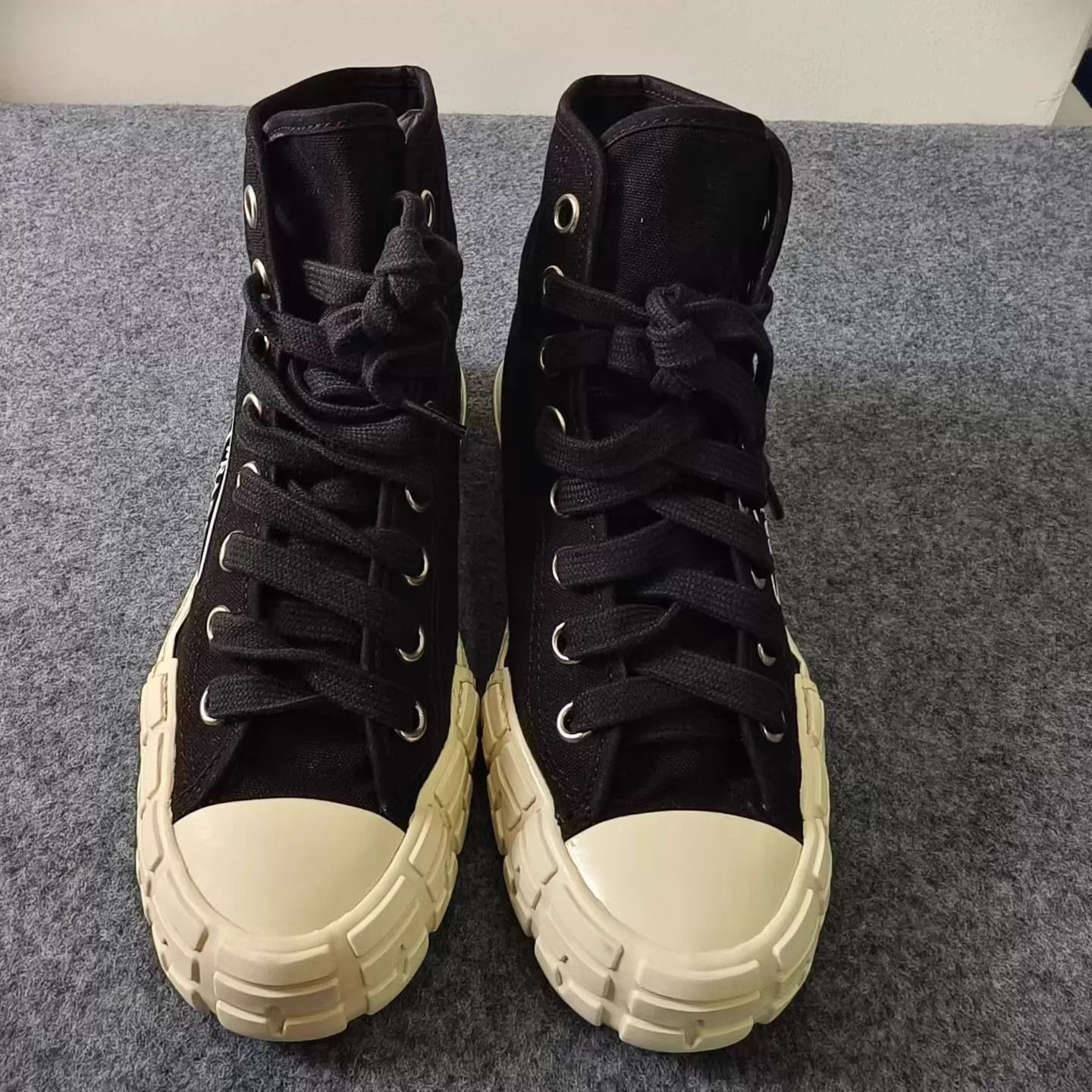 Prada PRADA Triangle Logo High-Top Sneaker 37 99 Size US 6.5 / IT 36.5 - 4 Thumbnail