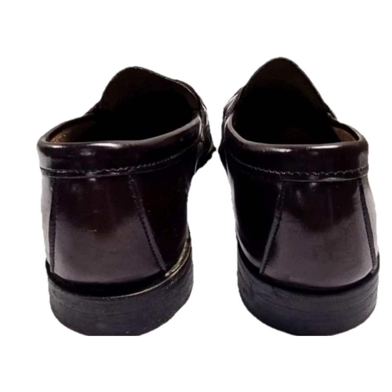 Vintage VINTAGE Bostonian Duke Penny Loafers Men 9.5 D Burgundy Leather USA Box Dress Oxford Slip-On Casual Comfort Cushioned Lightweight Size US 10 / EU 43 - 7 Thumbnail
