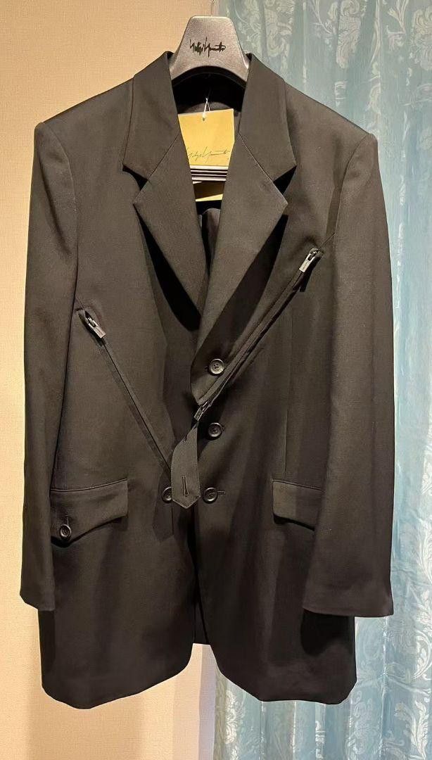 Yohji Yamamoto POUR HOMME 25ss Wool gabardine zipper jacket HP-J26-100 Size US M / EU 48-50 / 2 - 1 Thumbnail