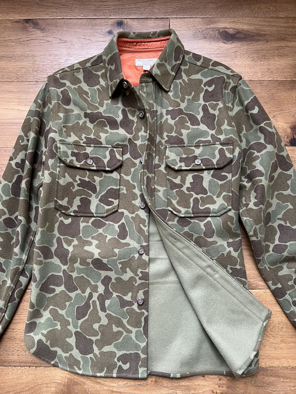 Wallace & Barnes Wallace and Barnes J. Crew Camo Shirt Jacket Medium Shacket Size US M / EU 48-50 / 2 - 6 Thumbnail