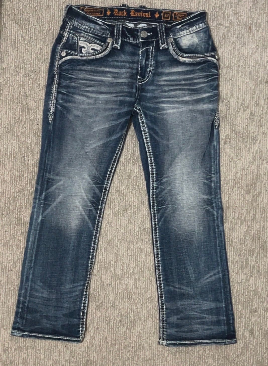 Rock Revival Rock Revival Embroidered Bootcut Jeans Size US 32 / EU 48 - 1 Thumbnail