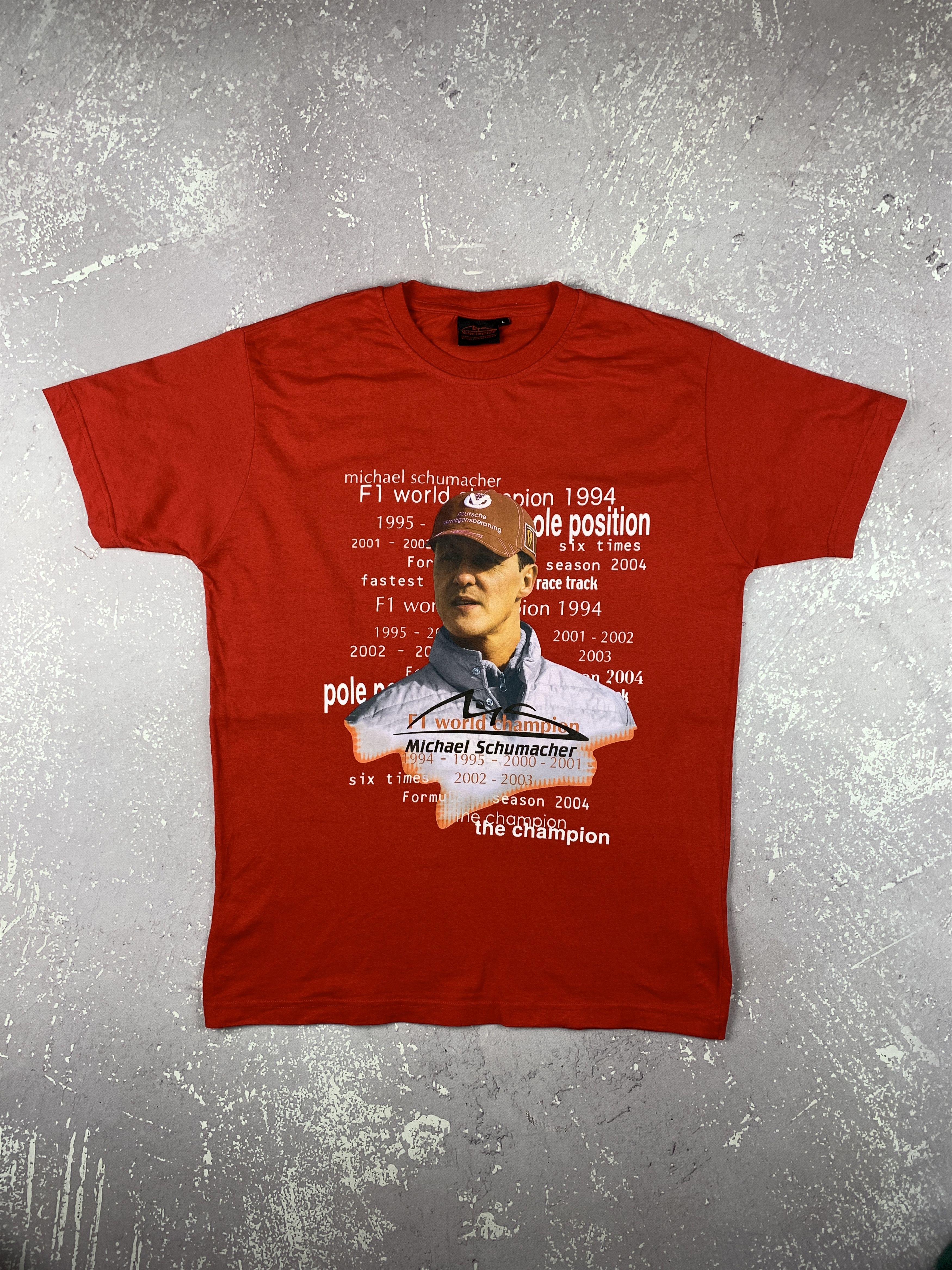 Ferrari × Vintage 1994 Vintage Michael Schumacher Ferrari Champion T Shirt Size US L / EU 52-54 / 3 - 1 Thumbnail