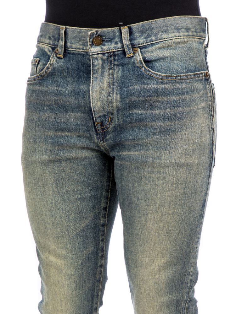 Saint Laurent Paris o1bcso1str1124 Skinny Fit Jeans in Blue Size US 29 - 5 Thumbnail