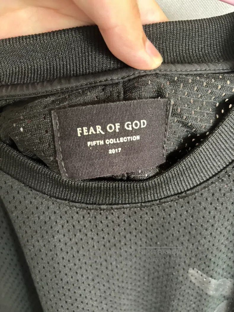 Fear of God Fear of God 5th black mesh medal short sleeves Size US M / EU 48-50 / 2 - 5 Thumbnail