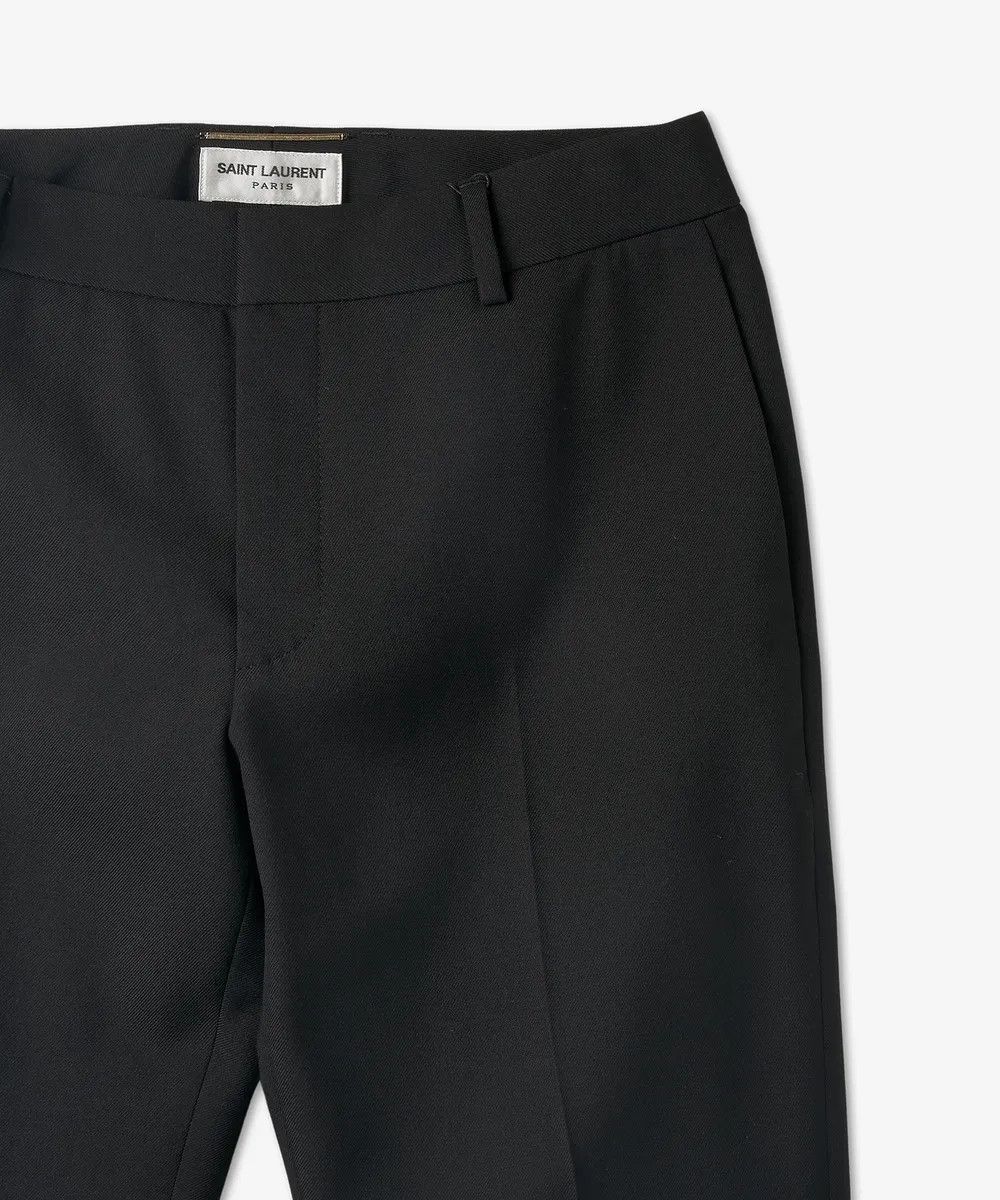 Saint Laurent Paris o1s1wg110325 517819 Pantalon Mid Waist Classicque Pant Black Size 25" / US 0 / IT 36 - 3 Thumbnail