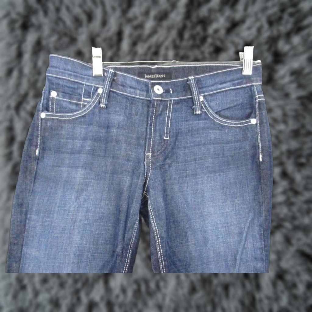 Vintage James Jeans Bootcut Jeans 27 Dark Blue Wash Ombre Stretch Comfort Women Size 27" / US 4 / IT 40 - 1 Thumbnail